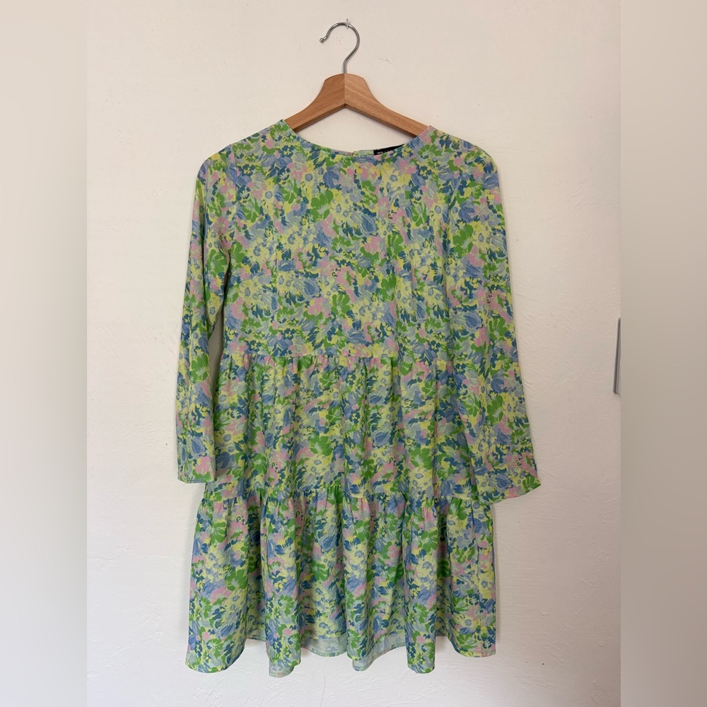 ASOS Petite Floral Long Sleeve Dress